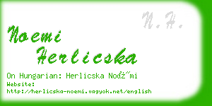 noemi herlicska business card